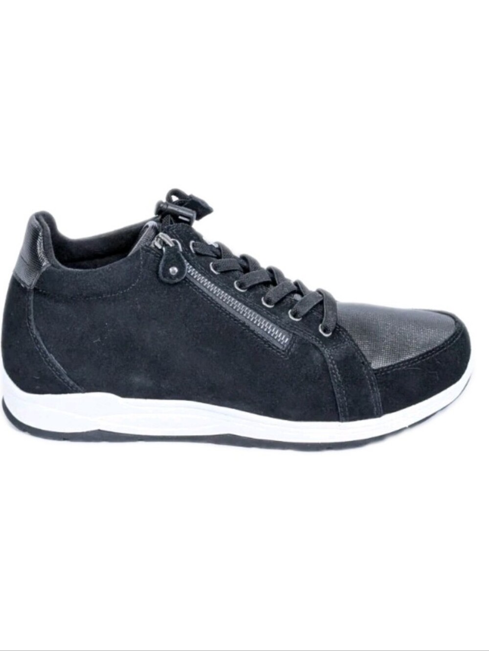 Drew Strobe High Top Sneakers 10.5 WW Women wide Comfort Shoes black orthopedic